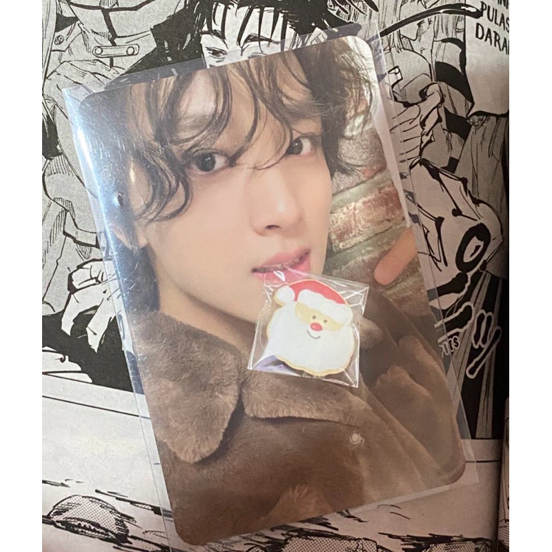 PHOTOCARD OFFICIAL HAECHAN NCT PINK CHRISTMAST, GLITCH MODE