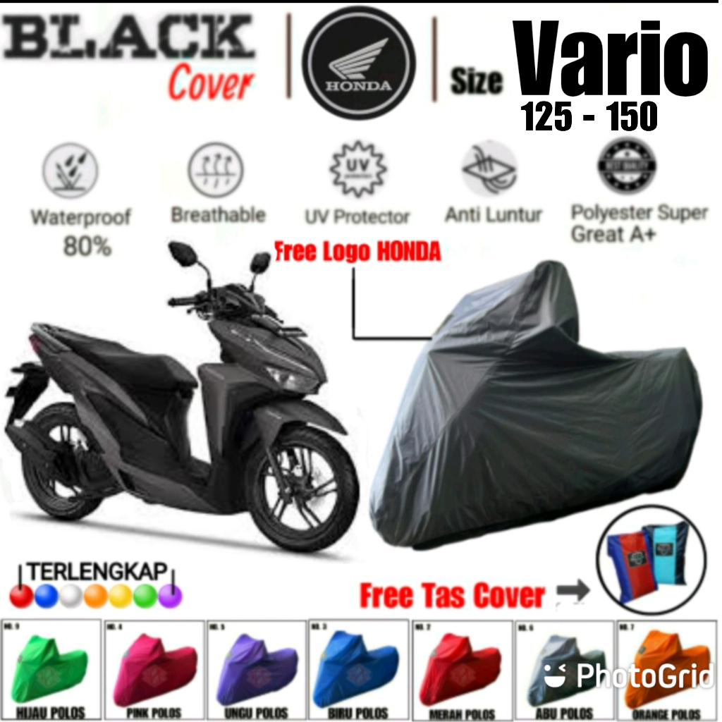 Cover Motor vario 125, Sarung Motor Vario, Selimut Motor Vario, Body Cover Motor Vario Polyester Pre