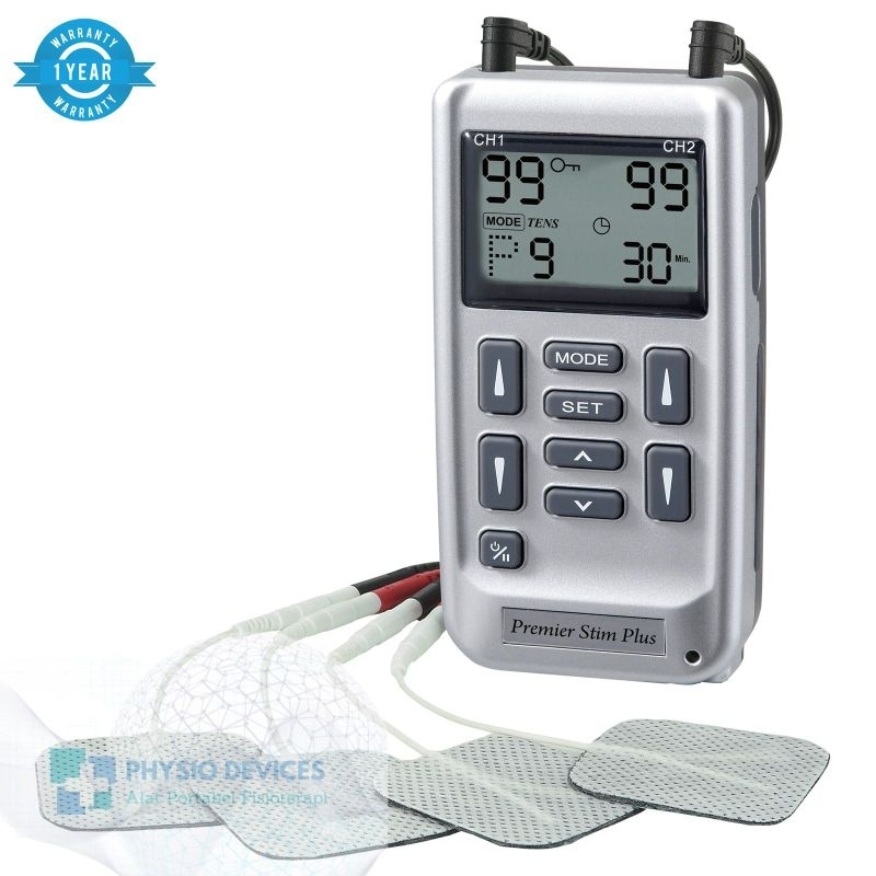 PREMIER STIM PLUS MODE TENS & EMS / NMES FISIOTERAPI 2 CHANNEL