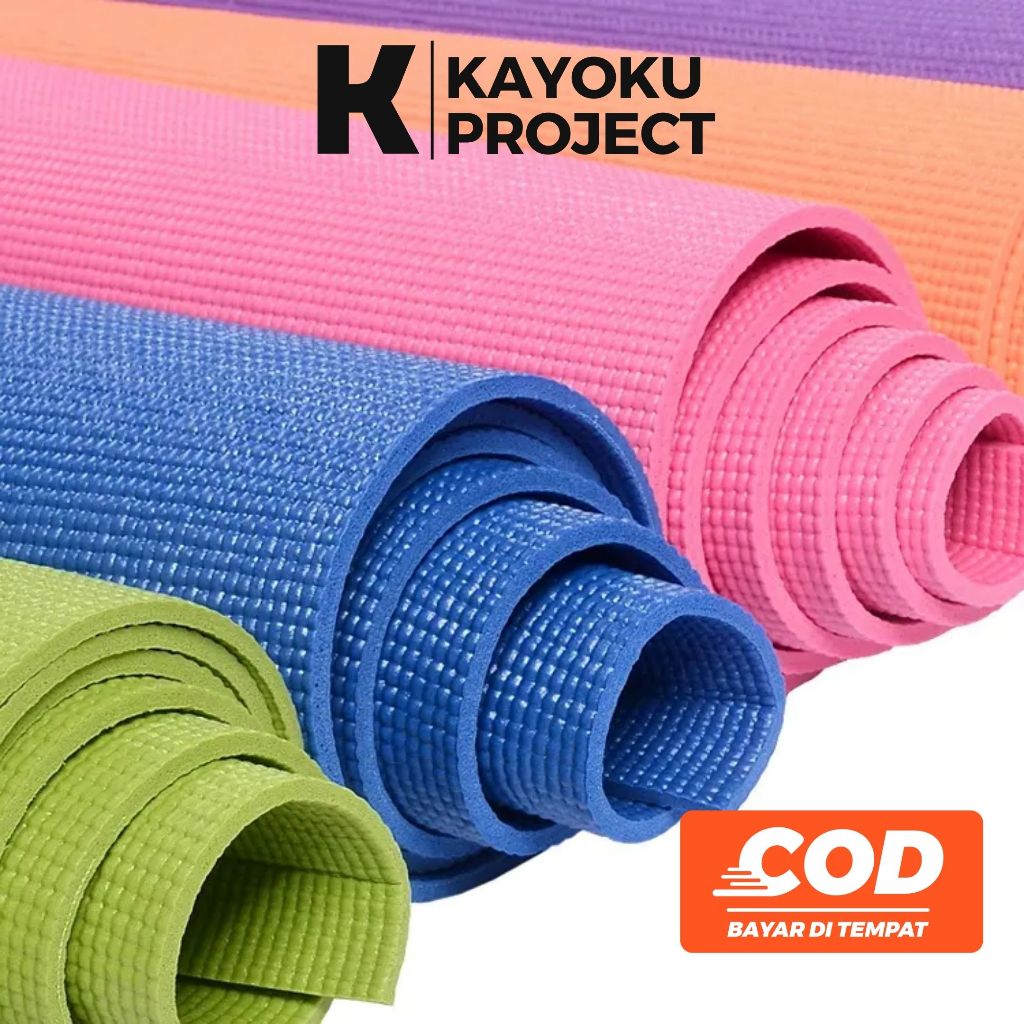 Matras Yoga / Yoga Mat Anti Slip / Yoga Matras / Matras Yoga Olahraga / Matras Outdoor