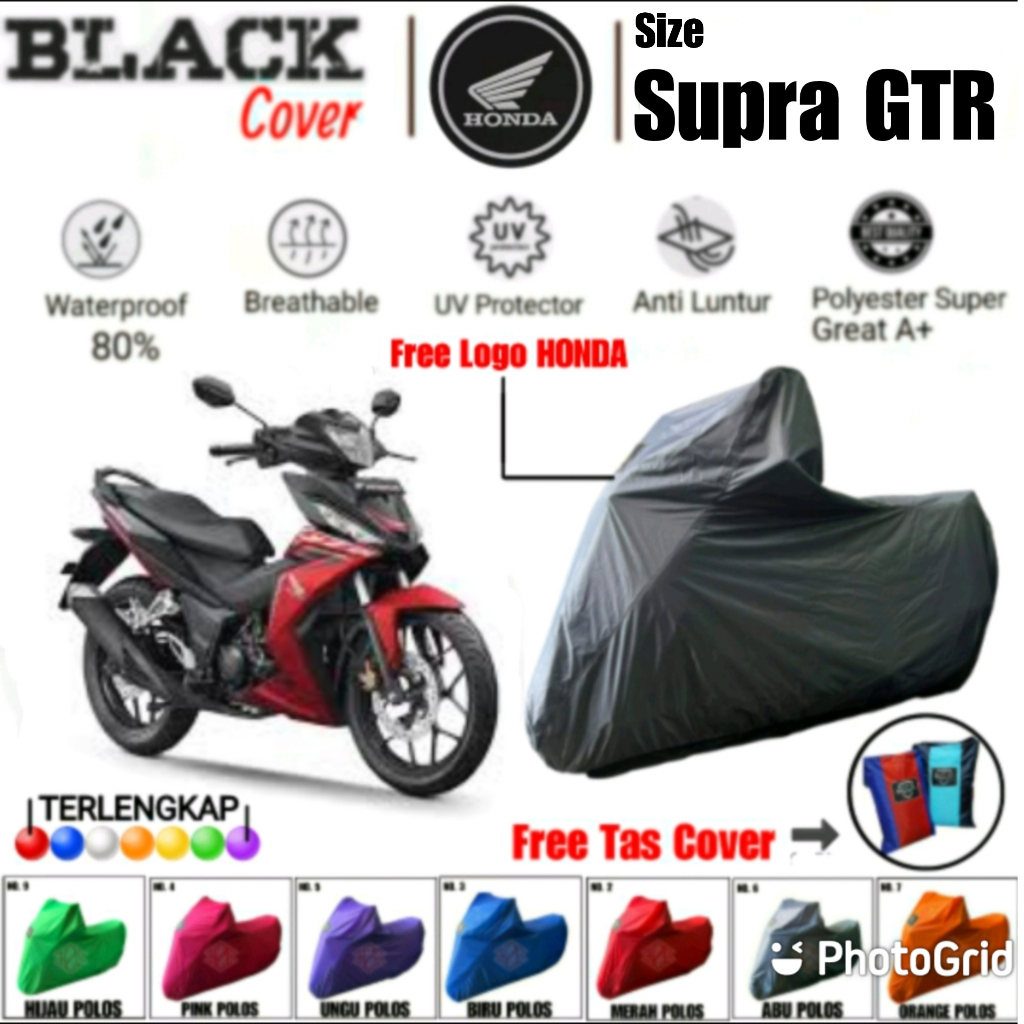 Cover Motor Supra GTR, Cover Motor Supra, Bahan Premium, Waterproof
