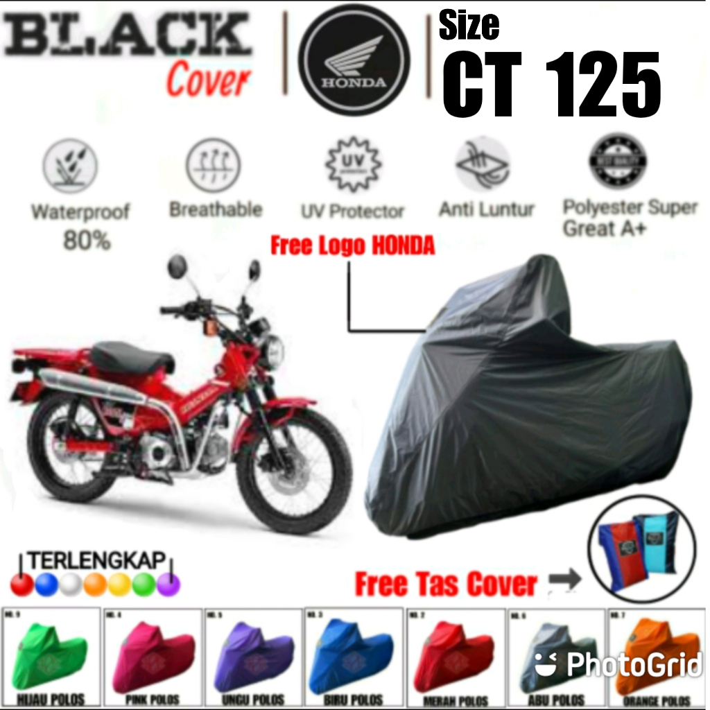 Cover Motor CT 125, Selimut Motor CT 25, Sarung  Motor CT 125, Selimut Motor CT 125, Polyester Premi