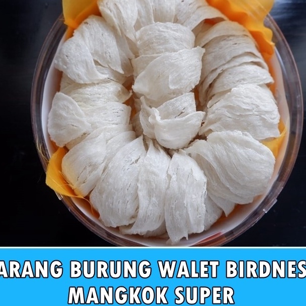 

PROMO SALE Sarang Burung Walet Bersih Birdnest Mangkok Besar Premium Kualitas Export Natural Asli Yenwo Harga Per Gram