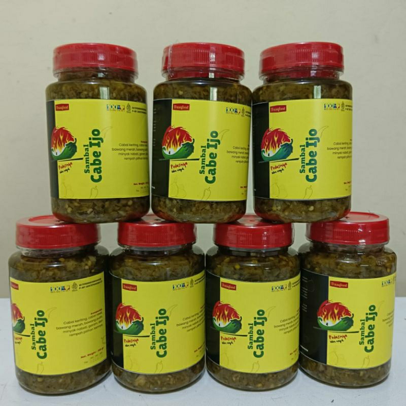 

Sambal Ijo Homemade Kemasan Botol Besar (300 gr), Sambal Ijo Enak, Sambal Nasi Goreng Ijo