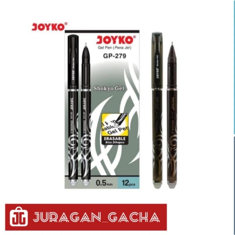 

pulpen Gel Pena Joyko GP-279 ( 12 Pcs 0.5mm ) - JG