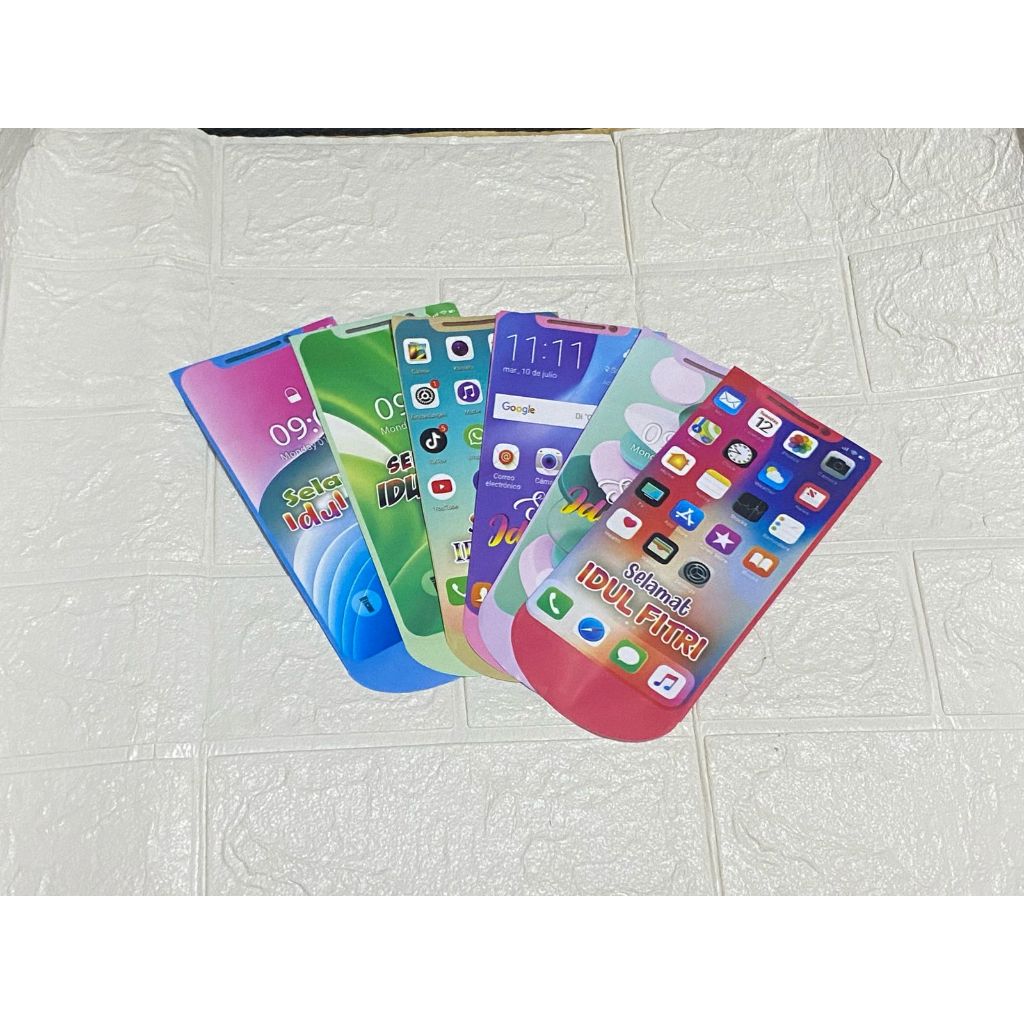 

AMPAU 100 BESAR / AMPLOP LEBARAN MOTIF IPHONE 16X8CM