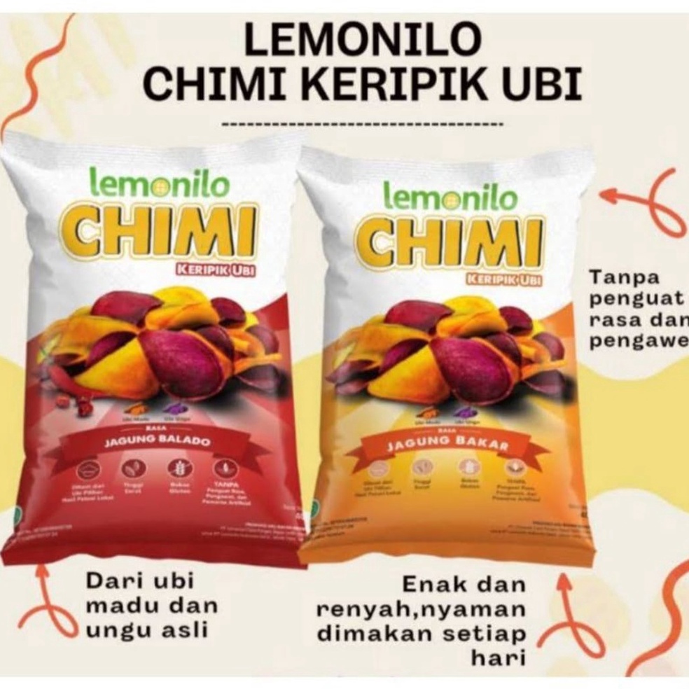 

FLASH SALE Lemonilo Chimi Keripik Ubi 1 Bks 125 Gr