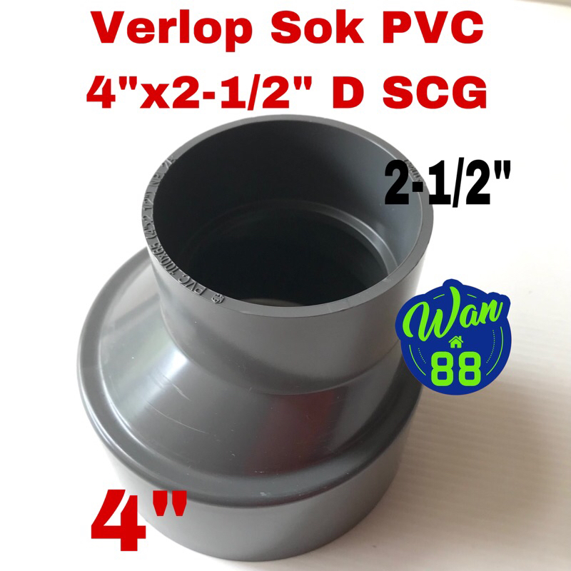 Verlop Sok PVC 4” x 2-1/2” D SCG / Reducer