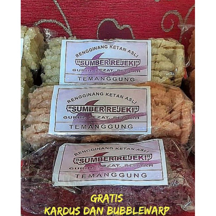 

BAYAR DITEMPAT Rengginang Mentah Terasi Bawang Putih Ketan Hitam Kerupuk Asli Matang Original