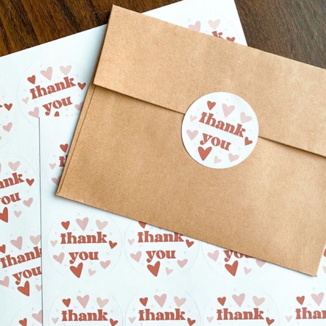 

STICKER THANK YOU Olshop untuk orderan/parcel/hadiah
