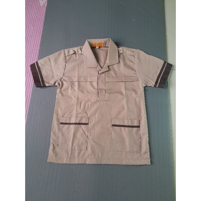 baju pramuka siaga  polos/pra siaga SD/tk/paud lengan panjang/pendek