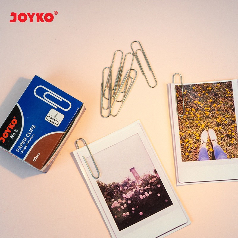 

Joyko Paper Clips No.5 ( Penjepit Kertas ) Isi 60pcs