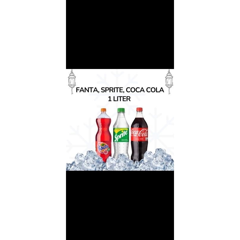 

Fanta Sprite Coca-Cola 1Liter