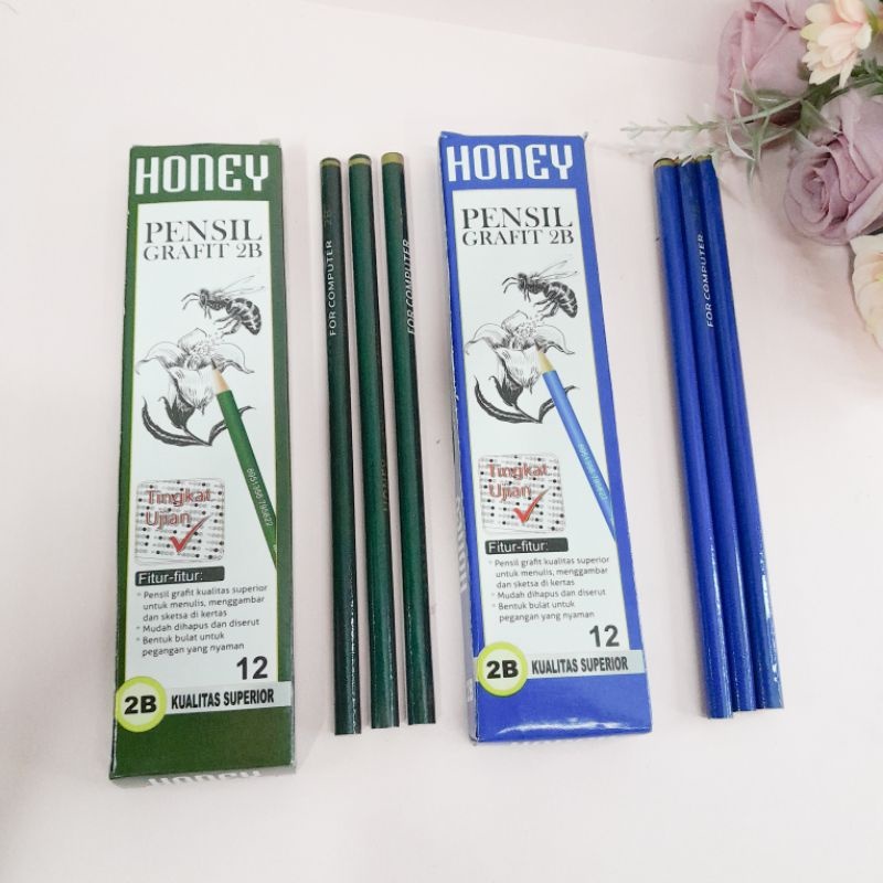 

Pensil 2B Honey / Pensil Grafit 2B / Pensil Sekolah Kwalitas Terbaik