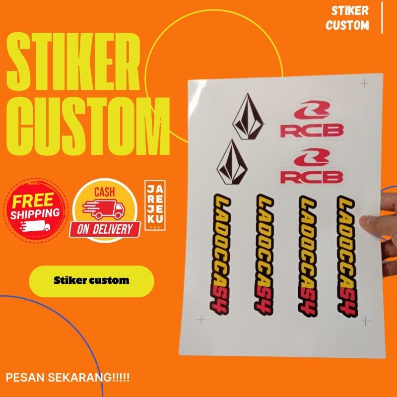 

stiker cutting(langsung tempel tdk perlu d gunting manual)/stiker vhinyl anti air/stiker die cut custom stiker custom/stiker custom A4