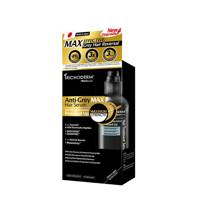 Trichoderm Black Series Anti Grey Max Hair Treatment Serum for Men and Women, 60ml