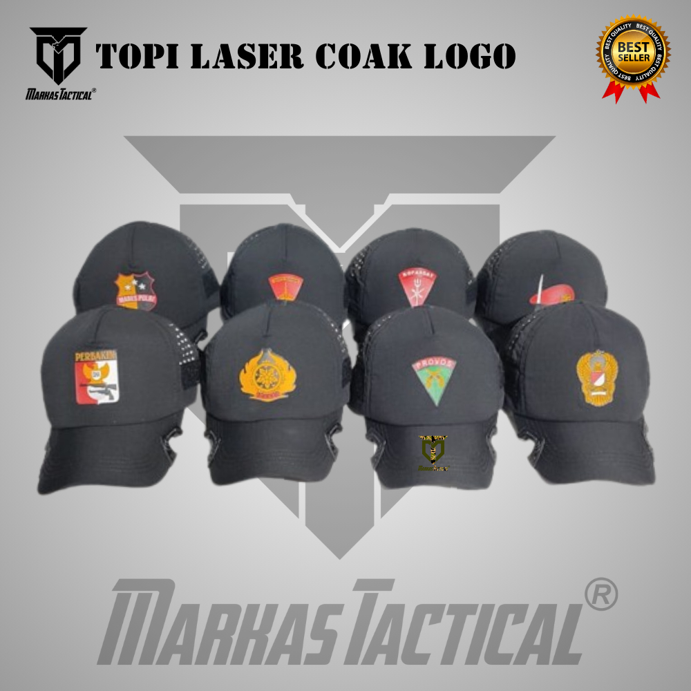 TOPI VELCRO TACTICAL / TOPI PRIA WANITA / TOPI VELCRO LASER / TOPI COAK LASER LOGO COD