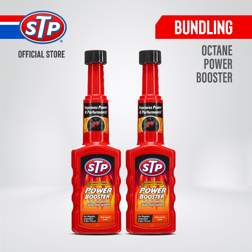 STP - [BUNDLE] Octane Booster X2 Campuran Bensin Penambah Oktan Mobil Motor Hemat BBM