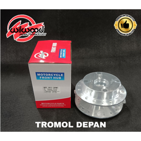 TROMOL MIO DEPAN WARNA CHROME/TROMOL MIO DEPAN MERK WILWOOD