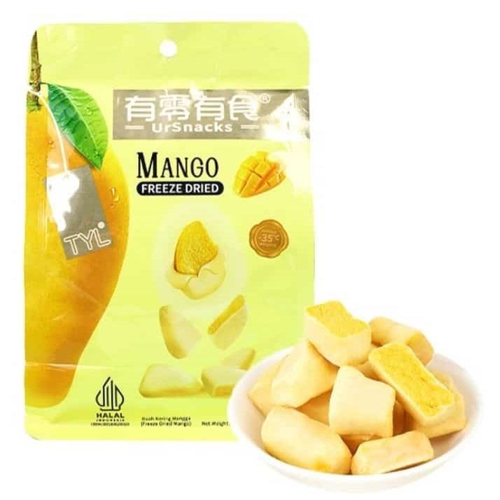 

URSNACKS FREEZE DRIED FRUIT MANGGO/ SNACK KERIPIK BUAH MANGGA ASLI