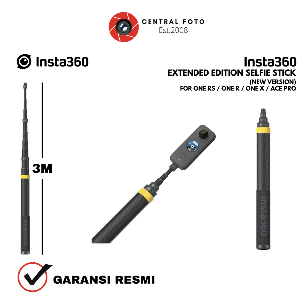 Insta360 Extended Edition 3M Selfie Stick New Version Insta 360 RESMI