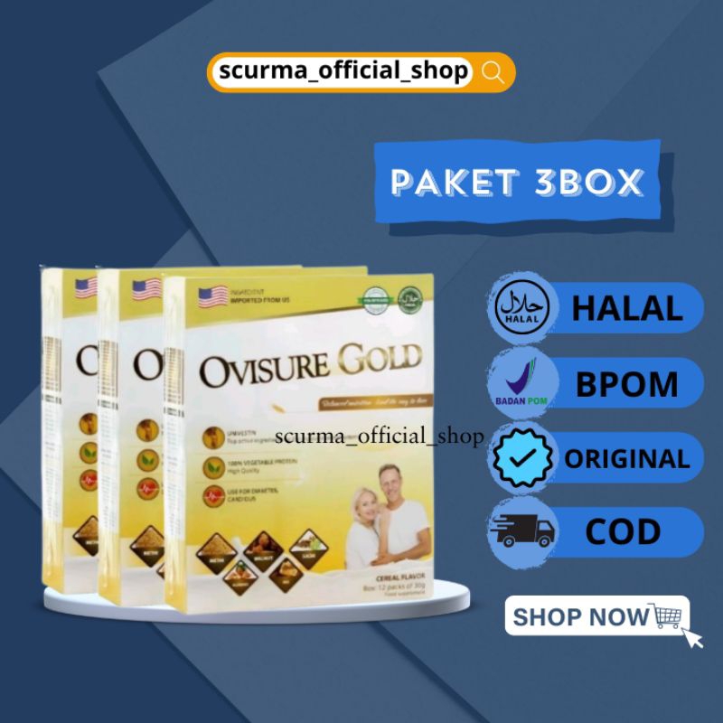 

ovisure gold susu untuk kesehatan tulang dan sendi original USA (paket 3box)