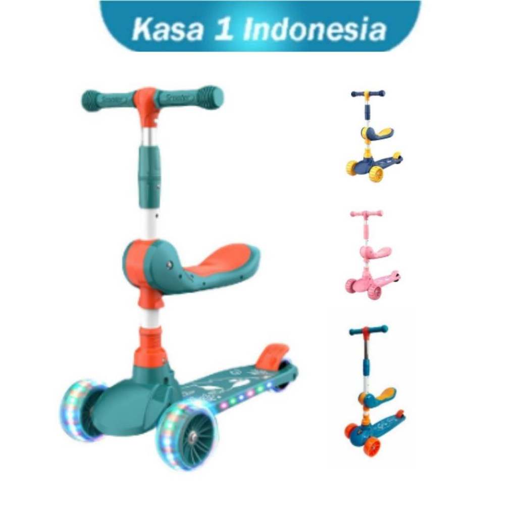 Skuter Otoped Anak Balita / Sepeda Duduk 3 Roda 2in1