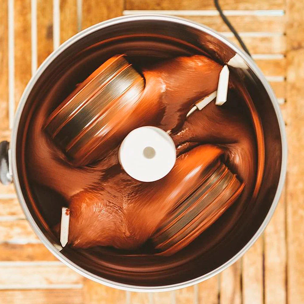 MELANGER PREMIER TILTING CHOCOLATE REFINER | Pistachio Paste | Mesin Penggiling Kakao jadi Coklat | 