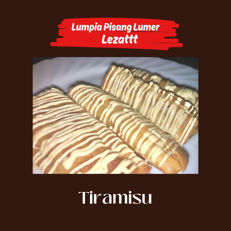 

Lumpia Pisang Lumer Lezattt Rasa Tiramisu 100 Gram
