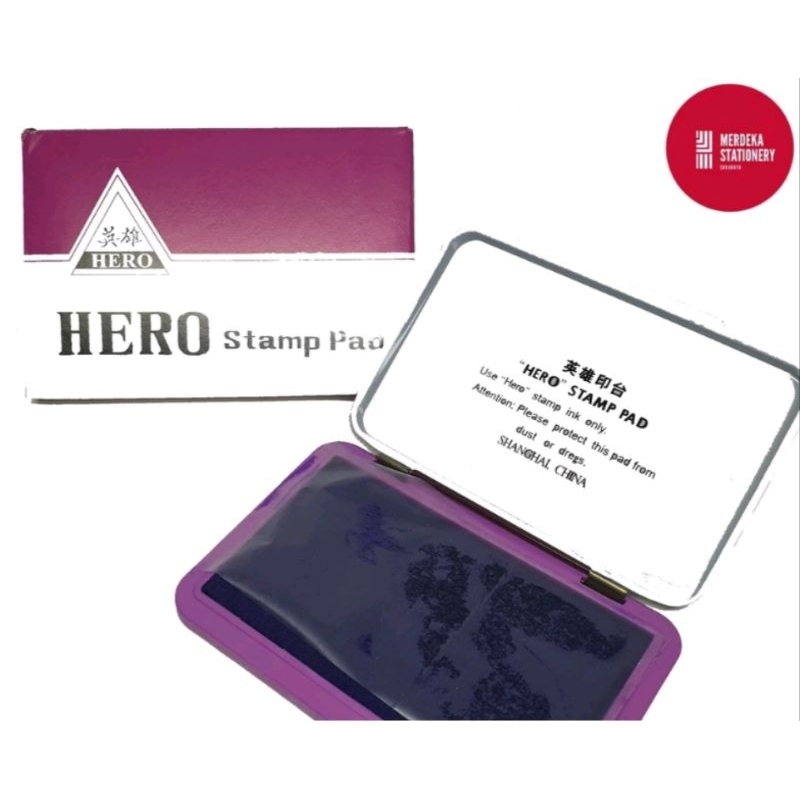 

bantalan/tempat stempel/stampel/stamp pad Hero kecil