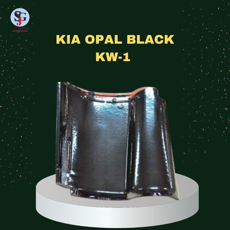 Genteng Keramik KIA Opal Black KW-1 - Genteng Keramik KIA