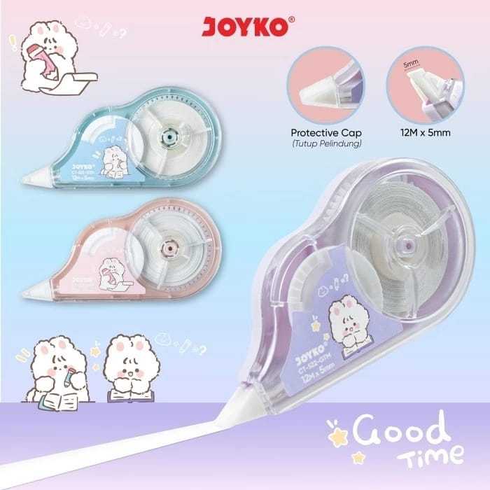 

V2_Tip X Roll JK CT-522-GTM/Correction Tape Kertas-Joyko CT-522GTM
