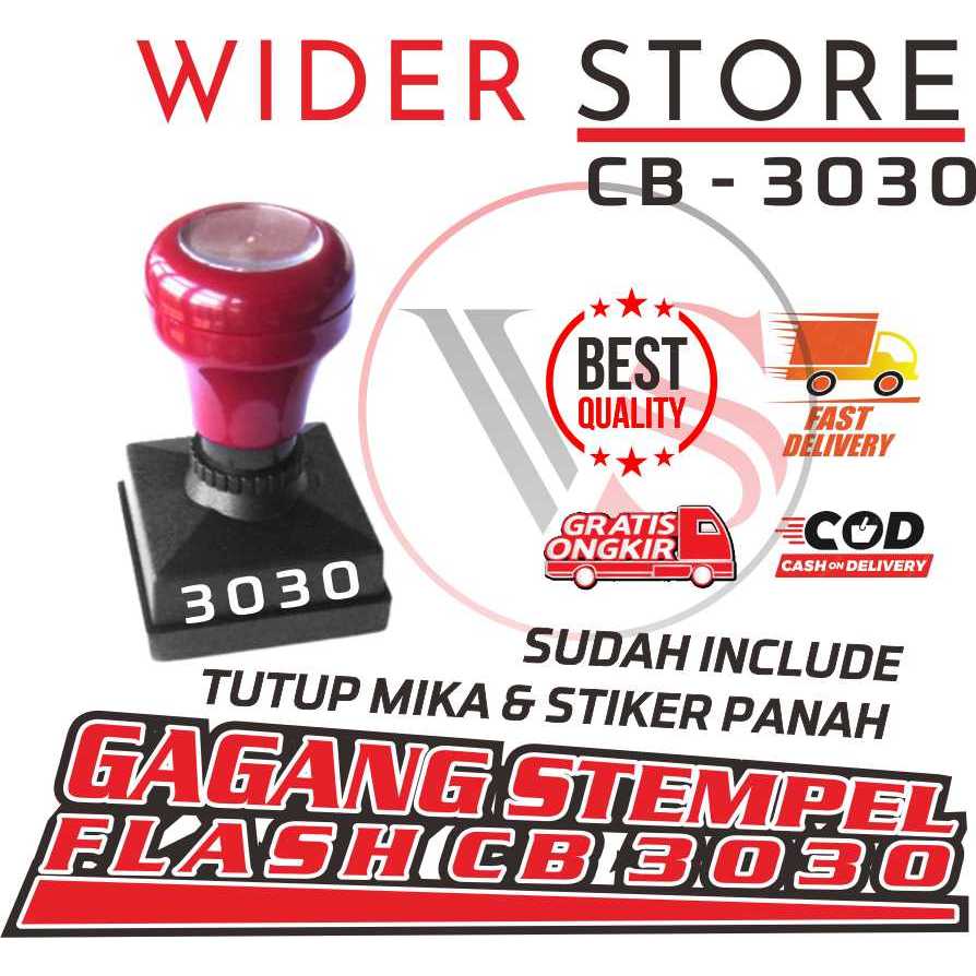 

gagang stempel flash kotak 3030 CB