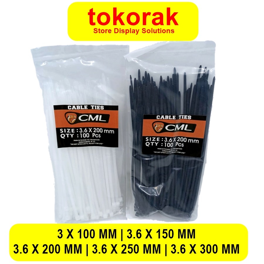 

KABEL TIES 10CM 15CM 20CM 25CM 30CM CAMEL NYLON CABLE TIE INSULOCK TIS