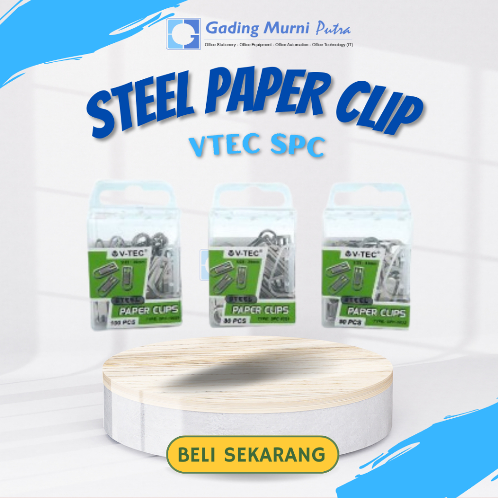 

Paper Clip / Klip Penjepit Kertas Besi STEEL V-TEC TYPE SPC