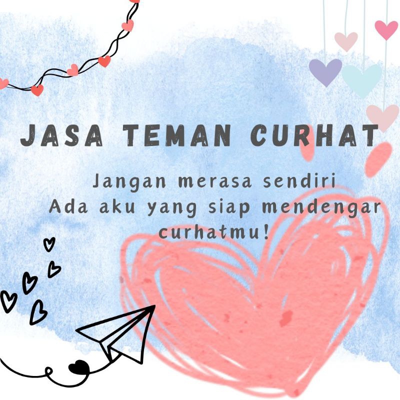 JASA TEMAN CURHAT ONLINE