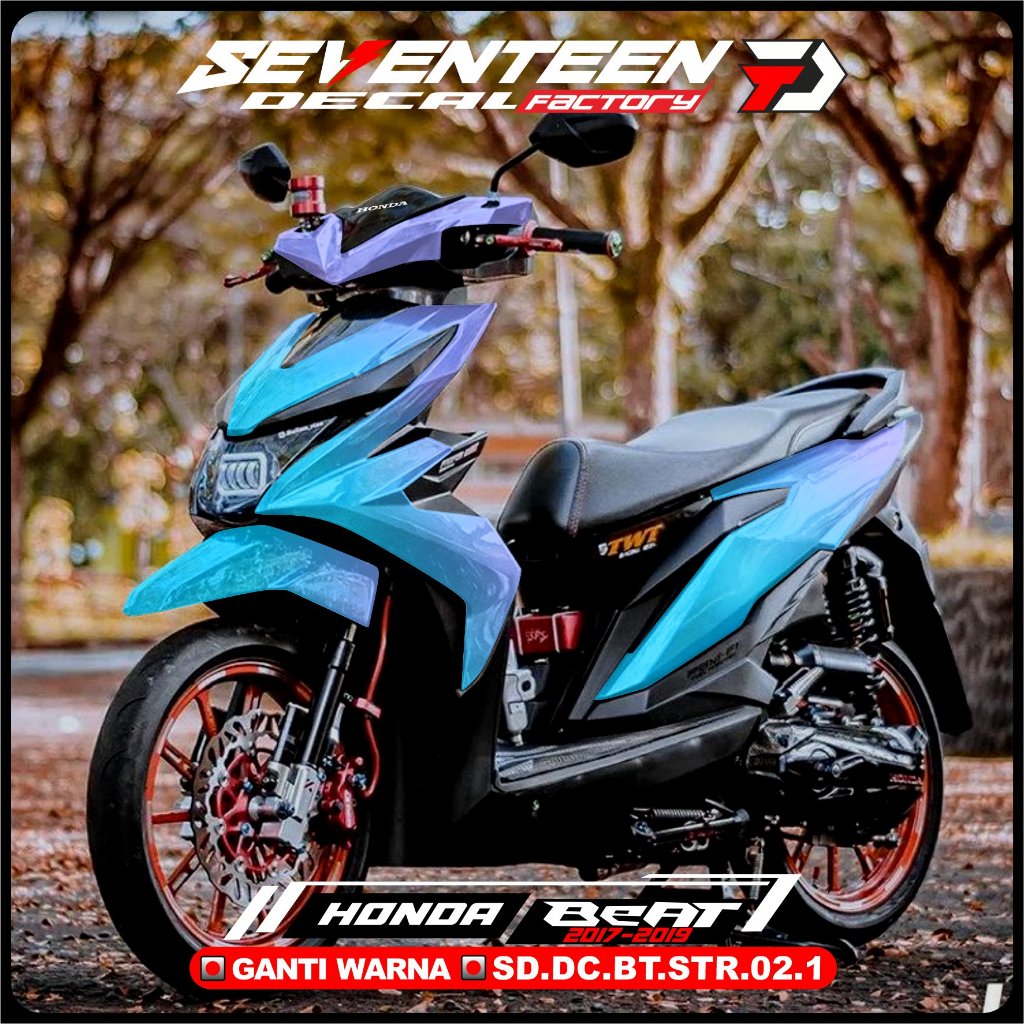 Decal Stiker BEAT NEW 2017-2019 BEAT STREET full Body POLOS Sticker full Body Motor 02