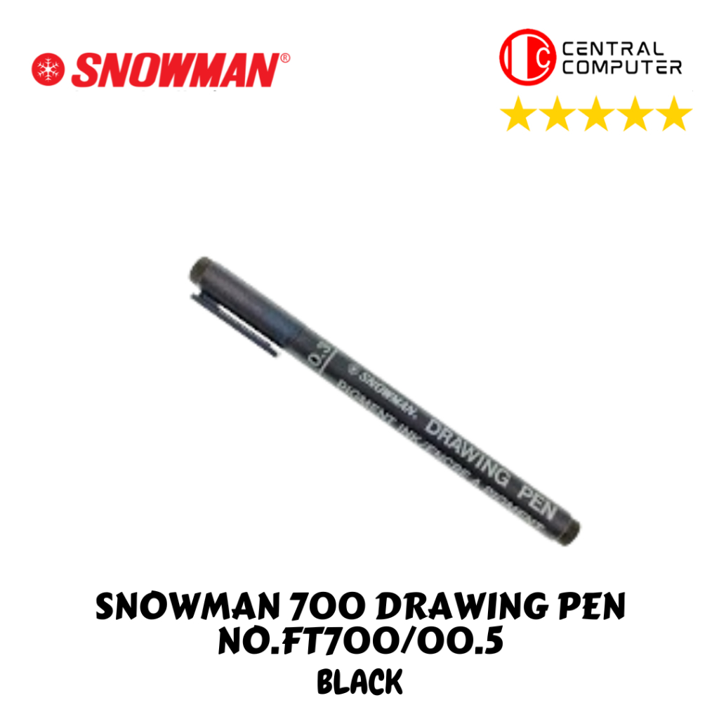 

DRAWING PEN SNOWMAN 0.5 NO.FT 700 ( HITAM )