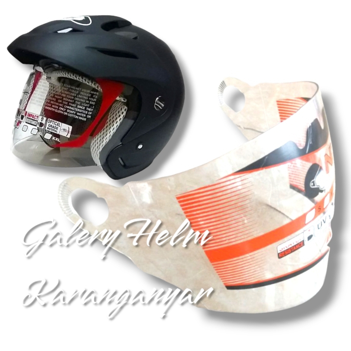 (NDR1) Kaca Helm KYT ROMEO all varian Visor Helm KYT Romeo half face