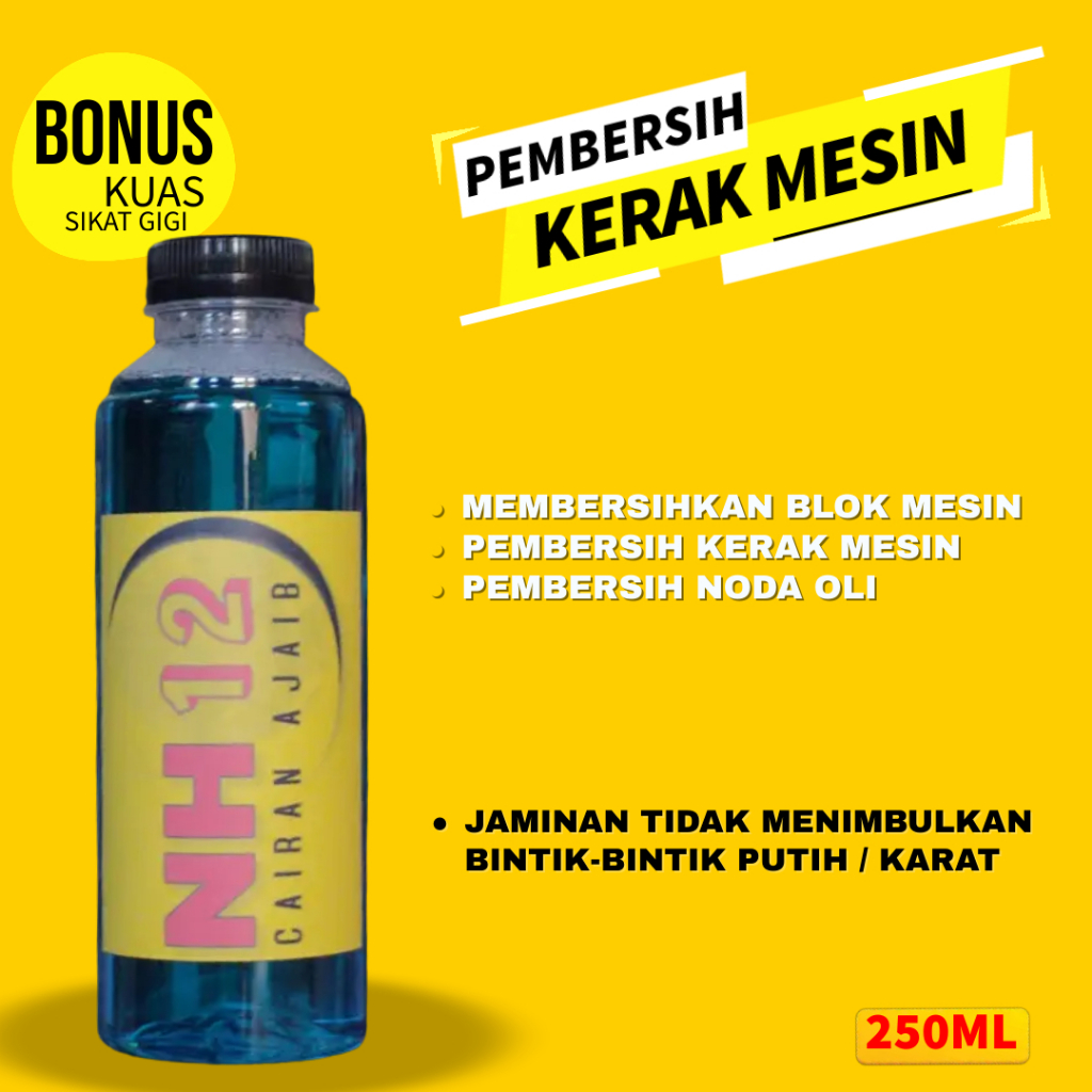 cairan pembersih kerak mesin motor