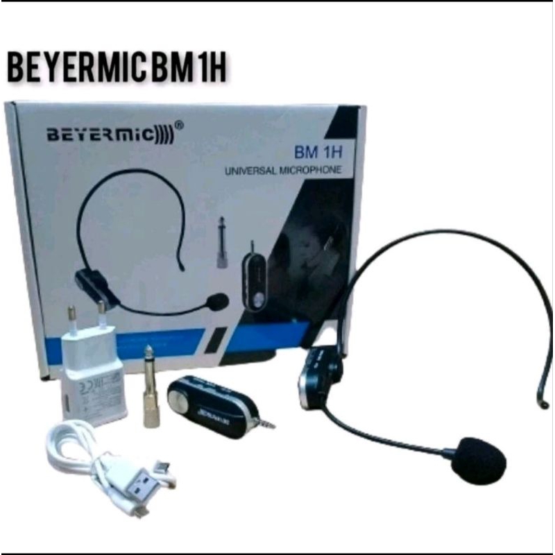 Mic mirophone wireles BEYERMIC BM-1H Heandset mic imam mesjid youtuber podcast livestreaming