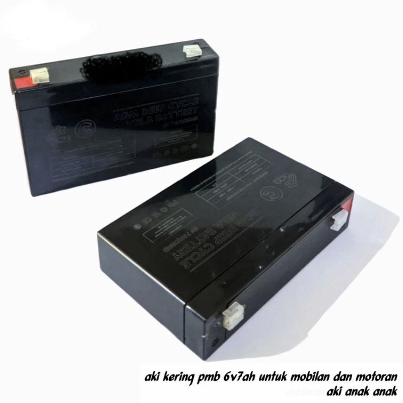 Promo Aki/Baterai/Accu Kering 6Volt 7Ah Original Pmb