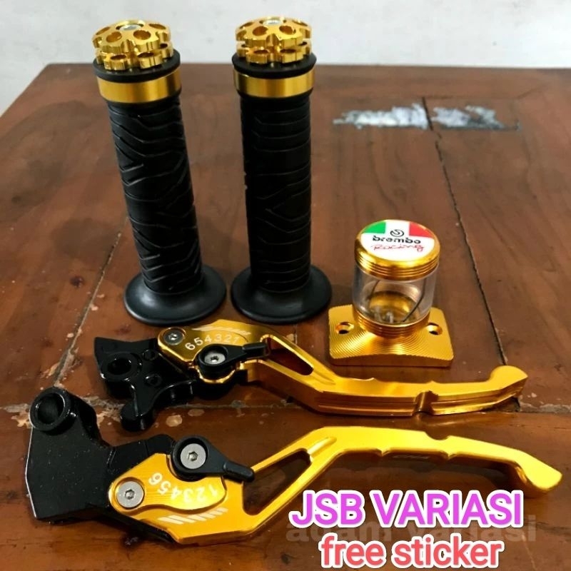 Handle Rem + Handgrip + Tutup Tabung Rem Vixion Scorpio RX King R15 - JSB VARIASI