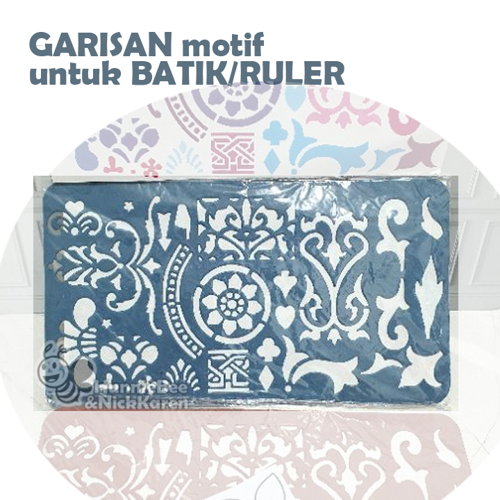 

Penggaris Garisan bentuk Batik/Ruler