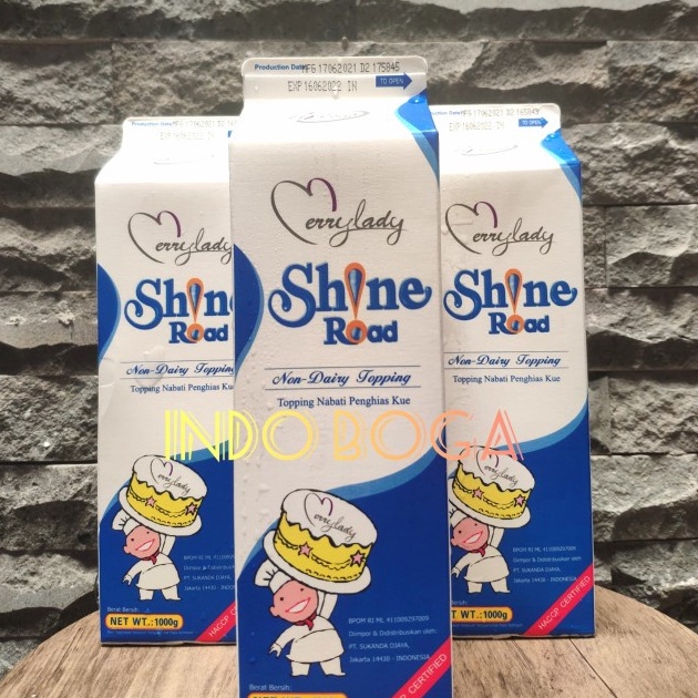 

D2289 Shine road non dairy whipping cream 1 kg shineroad krim kocok HALAL