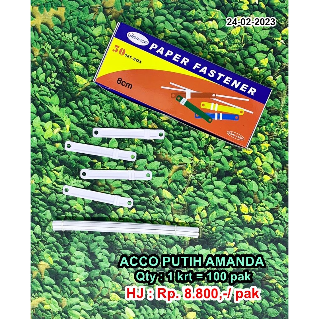 

acco putih amanda/paper fastener