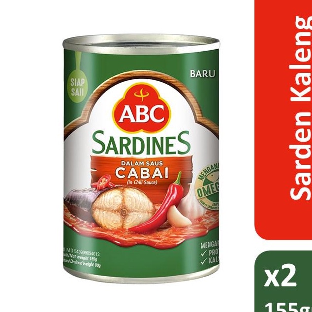 

XG34448 ABC Sarden Saus Cabai 155 g x 2 pcs