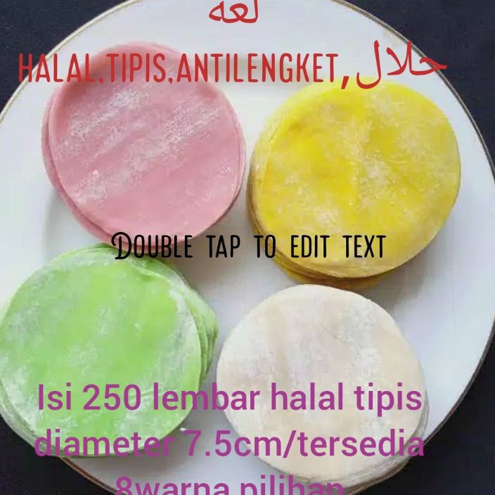 

KODE 77 Kulit dimsum isi 25 lembar D8cm tipis halal lenturgyozapangsitsiomaymandu kuitiou halal isi 25diameter 75cm tipis halal siomay lembut gyozasuikiaw 75cm 1 KG halal antilengket isi 2lembar 5