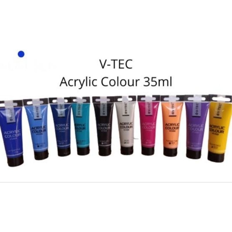 

V-tec Acrylic 35ml - Cat lukis akrilik vtec 35ml - cat akrilik Part 1