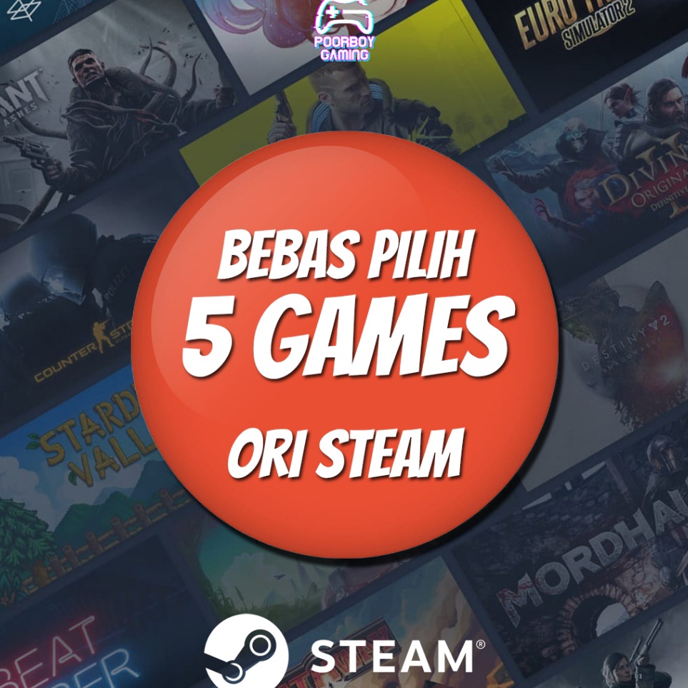 iK 5 GAME ORIGINAL BEBAS PILIH  1 Original Game Komputer PC  Laptop  Diskon